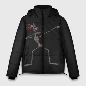 Мужская зимняя куртка 3D с принтом Сиреноголовый в Белгороде, верх — 100% полиэстер; подкладка — 100% полиэстер; утеплитель — 100% полиэстер | длина ниже бедра, свободный силуэт Оверсайз. Есть воротник-стойка, отстегивающийся капюшон и ветрозащитная планка. 

Боковые карманы с листочкой на кнопках и внутренний карман на молнии. | 6789 | foundation | head | scp | siren | sirenhead | голова | объект | объекты | сирена | сиреноголовый | фонд