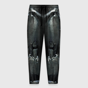 Мужские брюки 3D с принтом Киборг в Новосибирске, 100% полиэстер | манжеты по низу, эластичный пояс регулируется шнурком, по бокам два кармана без застежек, внутренняя часть кармана из мелкой сетки | cyborg | dc | halloween |  wbillegal | два лица | дс | киборг | комикс | костюм | робот | хэлл