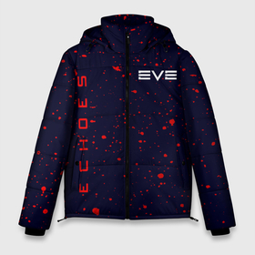 Мужская зимняя куртка 3D с принтом EVE ECHOES ИВ ЭХО в Новосибирске, верх — 100% полиэстер; подкладка — 100% полиэстер; утеплитель — 100% полиэстер | длина ниже бедра, свободный силуэт Оверсайз. Есть воротник-стойка, отстегивающийся капюшон и ветрозащитная планка. 

Боковые карманы с листочкой на кнопках и внутренний карман на молнии. | Тематика изображения на принте: echo | echoes | eve | game | games | logo | online | space | ев онлайн | ев эхо | еве | ив онлайн | ив эхо | игра | игры | космос | лого | логотип | логотипы | онлайн | символ | символы | эхо | эхос