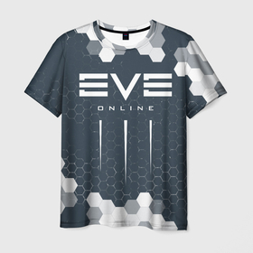 Мужская футболка 3D с принтом EVE ONLINE / ИВ ОНЛАЙН , 100% полиэфир | прямой крой, круглый вырез горловины, длина до линии бедер | echo | echoes | eve | game | games | logo | online | space | ев онлайн | ев эхо | еве | ив онлайн | ив эхо | игра | игры | космос | лого | логотип | логотипы | онлайн | символ | символы | эхо | эхос
