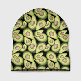 Шапка 3D с принтом Авокадо в Кировске, 100% полиэстер | универсальный размер, печать по всей поверхности изделия | Тематика изображения на принте: avocado | avokado | pattern | pattern avocado | авакадо | авокадо | овокадо | патерн | патерн авокадо | паттерн | паттерн авокадо | персея | растения | рисунок | фон авокадо | фрукт | фрукты