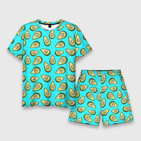 Мужской костюм с шортами 3D с принтом Авокадо ,  |  | avocado | avokado | neon | pattern | pattern avocado | авакадо | авокадо | неон | овокадо | патерн | патерн авокадо | паттерн | паттерн авокадо | персея | растения | рисунок | фон авокадо | фрукт | фрукты