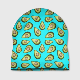 Шапка 3D с принтом Авокадо в Кировске, 100% полиэстер | универсальный размер, печать по всей поверхности изделия | avocado | avokado | neon | pattern | pattern avocado | авакадо | авокадо | неон | овокадо | патерн | патерн авокадо | паттерн | паттерн авокадо | персея | растения | рисунок | фон авокадо | фрукт | фрукты