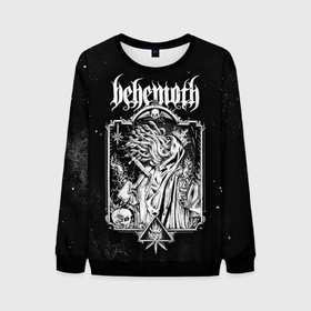 Мужской свитшот 3D с принтом Behemoth в Екатеринбурге, 100% полиэстер с мягким внутренним слоем | круглый вырез горловины, мягкая резинка на манжетах и поясе, свободная посадка по фигуре | Тематика изображения на принте: behemoth | black metal | death metal | блэк метал | группы | дэт метал | метал | музыка | рок