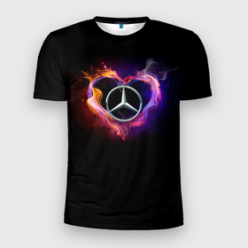 Мужская футболка 3D спортивная с принтом Mercedes-Benz , 100% полиэстер с улучшенными характеристиками | приталенный силуэт, круглая горловина, широкие плечи, сужается к линии бедра | amg | love mercedes | mercedes | mercedes в сердце | mercedes значок | mercedes лого | mercedes марка | амг | бенц | горящее сердце | лого автомобиля | логотип мерседес | люблю мерседес | мерин | мерс | мерседес | мерседес бенз