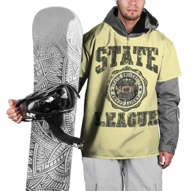 Накидка на куртку 3D с принтом State League в Тюмени, 100% полиэстер |  | американский футбол | английский | винтаж | зож | логотип | надписи | ретро | спорт | спортивная | старый стиль | сша | текст | тренировки