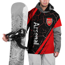 Накидка на куртку 3D с принтом ARSENAL / Арсенал , 100% полиэстер |  | arsenal | club | footbal | logo | арсенал | знак | клуб | логотип | логотипы | символ | символы | форма | футбол | футбольная | футбольный