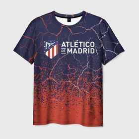 Мужская футболка 3D с принтом ATLETICO MADRID / Атлетико в Петрозаводске, 100% полиэфир | прямой крой, круглый вырез горловины, длина до линии бедер | atletico | club | footbal | logo | madrid | атлетико | знак | клуб | логотип | логотипы | мадрид | символ | символы | форма | футбол | футбольная | футбольный