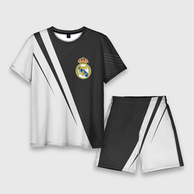Мужской костюм с шортами 3D с принтом REAL MADRID   РЕАЛ МАДРИД в Белгороде,  |  | Тематика изображения на принте: football | logo | madrid | real | realmadrid | sport | клуб | лого | логотип | логотипы | мадрид | реал | реалмадрид | символ | символы | спорт | форма | футбол | футбольная