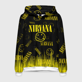 Мужская толстовка 3D с принтом Nirvana в Петрозаводске, 100% полиэстер | двухслойный капюшон со шнурком для регулировки, мягкие манжеты на рукавах и по низу толстовки, спереди карман-кенгуру с мягким внутренним слоем. | music | nirvana | rock | smile | американская рок группа | гранж | известные личности | крист новоселич | курт кобейн | музыка | музыканты | нирвана | панк рок | певцы | рок | смайл | хард рок | хэви металл