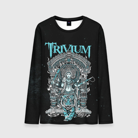 Мужской лонгслив 3D с принтом Trivium в Санкт-Петербурге, 100% полиэстер | длинные рукава, круглый вырез горловины, полуприлегающий силуэт | Тематика изображения на принте: trivium | грув метал | группы | метал | музыка | рок | тривиум | трэш метал | хеви метал