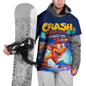 Накидка на куртку 3D с принтом Crash Bandicoot в Кировске, 100% полиэстер |  | aku aku | crash bandicoot | бандикут | игры | крэш бандикут
