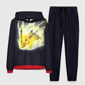 Мужской костюм 3D (с толстовкой) с принтом Pikachu Pika Pika в городе Новоалтайск,  |  | Тематика изображения на принте: pika | pikachu | аниме | детская | детям | игры | молния | мышка | мышь | пика | пикачу | покемон | покемоны