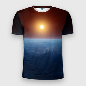 Мужская футболка 3D спортивная с принтом Звезда по имени солнце в Кировске, 100% полиэстер с улучшенными характеристиками | приталенный силуэт, круглая горловина, широкие плечи, сужается к линии бедра | астрономия | вселенная | звезда | космос | солнце