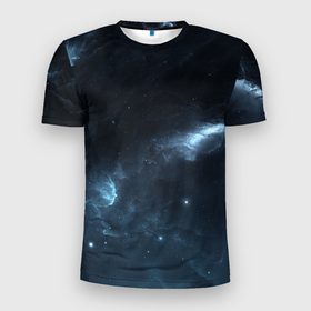 Мужская футболка 3D спортивная с принтом Млечный путь в Санкт-Петербурге, 100% полиэстер с улучшенными характеристиками | приталенный силуэт, круглая горловина, широкие плечи, сужается к линии бедра | вселенная | галактика | звезды | космос | млечный путь