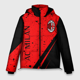 Мужская зимняя куртка 3D с принтом AC MILAN МИЛАН в городе Новоалтайск, верх — 100% полиэстер; подкладка — 100% полиэстер; утеплитель — 100% полиэстер | длина ниже бедра, свободный силуэт Оверсайз. Есть воротник-стойка, отстегивающийся капюшон и ветрозащитная планка. 

Боковые карманы с листочкой на кнопках и внутренний карман на молнии. | ac | ac milan | acm | football | logo | milan | sport | клуб | лого | логотип | логотипы | милан | символ | символы | спорт | форма | футбол | футбольная | футбольный