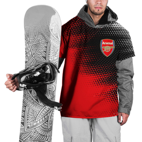 Накидка на куртку 3D с принтом ARSENAL / Арсенал , 100% полиэстер |  | arsenal | club | footbal | logo | арсенал | знак | клуб | логотип | логотипы | символ | символы | форма | футбол | футбольная | футбольный