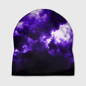 Шапка 3D с принтом Purple Clouds в Курске, 100% полиэстер | универсальный размер, печать по всей поверхности изделия | abstraction | clouds | glow | light | purple | purple clouds | texture | абстракция | облака | свет | свечение | текстура | фиолетовые тучи | фиолетовый