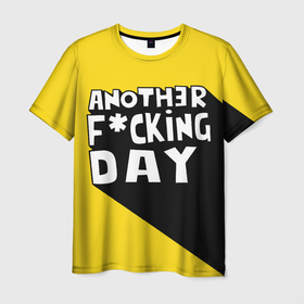 Мужская футболка 3D с принтом Еще один день в Санкт-Петербурге, 100% полиэфир | прямой крой, круглый вырез горловины, длина до линии бедер | day | английский | день | еще | еще один день | мат | маты | прикол | слова | слово | смешная надпись | текст
