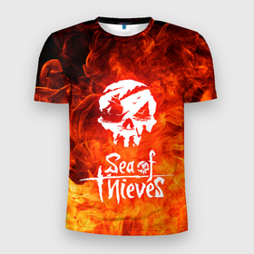 Мужская футболка 3D спортивная с принтом SEA OF THIEVES , 100% полиэстер с улучшенными характеристиками | приталенный силуэт, круглая горловина, широкие плечи, сужается к линии бедра | game. | sea of thieve | sea of thieves | игра про пират | корабли | пираты | сиа оф зивс