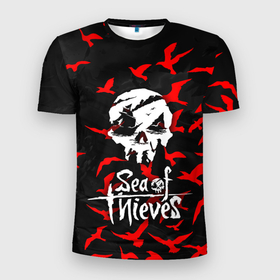 Мужская футболка 3D спортивная с принтом SEA OF THIEVES , 100% полиэстер с улучшенными характеристиками | приталенный силуэт, круглая горловина, широкие плечи, сужается к линии бедра | game. | sea of thieve | sea of thieves | игра про пират | корабли | пираты | сиа оф зивс