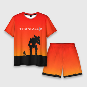 Мужской костюм с шортами 3D с принтом TITANFALL 2 в Новосибирске,  |  | apex legends | game | titanfall | titanfall 2 | апекс легендс. | стрелялки | титанфалл