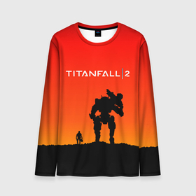 Мужской лонгслив 3D с принтом TITANFALL 2 в Петрозаводске, 100% полиэстер | длинные рукава, круглый вырез горловины, полуприлегающий силуэт | apex legends | game | titanfall | titanfall 2 | апекс легендс. | стрелялки | титанфалл