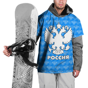 Накидка на куртку 3D с принтом РОССИЯ в Новосибирске, 100% полиэстер |  | герб | герб россии | орел | россия | русский | русь