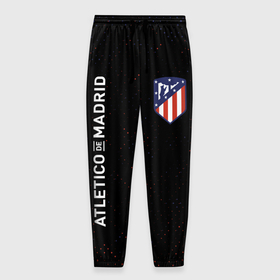 Мужские брюки 3D с принтом ATLETICO MADRID / Атлетико , 100% полиэстер | манжеты по низу, эластичный пояс регулируется шнурком, по бокам два кармана без застежек, внутренняя часть кармана из мелкой сетки | atletico | club | footbal | logo | madrid | атлетико | знак | клуб | логотип | логотипы | мадрид | символ | символы | форма | футбол | футбольная | футбольный