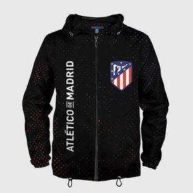 Мужская ветровка 3D с принтом ATLETICO MADRID / Атлетико в Курске, 100% полиэстер | подол и капюшон оформлены резинкой с фиксаторами, два кармана без застежек по бокам, один потайной карман на груди | atletico | club | footbal | logo | madrid | атлетико | знак | клуб | логотип | логотипы | мадрид | символ | символы | форма | футбол | футбольная | футбольный