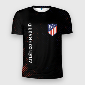 Мужская футболка 3D Slim с принтом ATLETICO MADRID   Атлетико , 100% полиэстер с улучшенными характеристиками | приталенный силуэт, круглая горловина, широкие плечи, сужается к линии бедра | Тематика изображения на принте: atletico | club | footbal | logo | madrid | атлетико | знак | клуб | логотип | логотипы | мадрид | символ | символы | форма | футбол | футбольная | футбольный