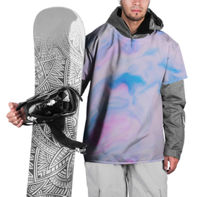 Накидка на куртку 3D с принтом BluePink в Тюмени, 100% полиэстер |  | gradient | swirl | swirly | абстракция | акварель | без дизайна | волны | голубая | градиент | графика | краски | на каждый день | облака | омбре | разноцветные разводы | рисунок | розовая | розовый | софтовая