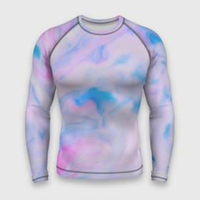 Мужской рашгард 3D с принтом BluePink в Санкт-Петербурге,  |  | gradient | swirl | swirly | абстракция | акварель | без дизайна | волны | голубая | градиент | графика | краски | на каждый день | облака | омбре | разноцветные разводы | рисунок | розовая | розовый | софтовая