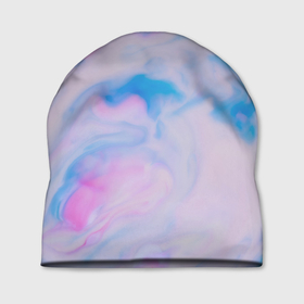 Шапка 3D с принтом BluePink в Кировске, 100% полиэстер | универсальный размер, печать по всей поверхности изделия | gradient | swirl | swirly | абстракция | акварель | без дизайна | волны | голубая | градиент | графика | краски | на каждый день | облака | омбре | разноцветные разводы | рисунок | розовая | розовый | софтовая