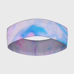Повязка на голову 3D с принтом BluePink в Екатеринбурге,  |  | gradient | swirl | swirly | абстракция | акварель | без дизайна | волны | голубая | градиент | графика | краски | на каждый день | облака | омбре | разноцветные разводы | рисунок | розовая | розовый | софтовая