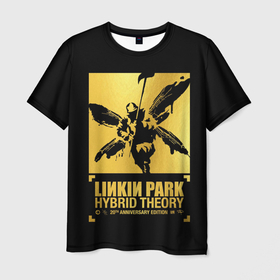 Мужская футболка 3D с принтом Hybrid Theory 20th Anniversary , 100% полиэфир | прямой крой, круглый вырез горловины, длина до линии бедер | chester bennington | hybrid theory | linkin park | rock | беннингтон | линкин парк | рок | честер