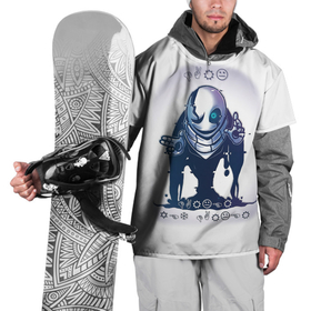 Накидка на куртку 3D с принтом UNDERTALE в Екатеринбурге, 100% полиэстер |  | Тематика изображения на принте: sans | undertale | андертале | андертейл | игра | подземная история | подземная сказка | санс | ундертале