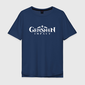 Мужская футболка хлопок Oversize с принтом GENSHIN IMPACT в Екатеринбурге, 100% хлопок | свободный крой, круглый ворот, “спинка” длиннее передней части | game | genshin impact | genshin impact 2020 | аниме. | геншин импакт | геншин импакт карта | игра