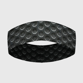 Повязка на голову 3D с принтом МЕТАЛЛИЧЕСКАЯ СЕТКА в Кировске,  |  | iron | броня | железо | кольчуга | металл | сетка | текстуры