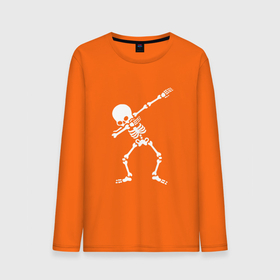 Мужской лонгслив хлопок с принтом СКЕЛЕТ DAB в Екатеринбурге, 100% хлопок |  | Тематика изображения на принте: dab | halloween | skeleton | арт | арт черепа | голова | дэб | кости | мертвец | мертвецы | праздник | праздник мёртвых | скелет | скелет dab | скелет дэб | хэллоуин | череп | черпа