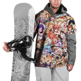 Накидка на куртку 3D с принтом Color ahegao , 100% полиэстер |  | ahegao | anime | manga | аниме | ахегао | коллаж | манга | паттерн | цвет