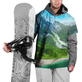 Накидка на куртку 3D с принтом Альпийские горы в Курске, 100% полиэстер |  | Тематика изображения на принте: альпийские горы | альпы | гора | горы | озеро