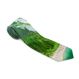 Галстук 3D с принтом Альпийские горы в Курске, 100% полиэстер | Длина 148 см; Плотность 150-180 г/м2 | Тематика изображения на принте: альпийские горы | альпы | гора | горы | озеро