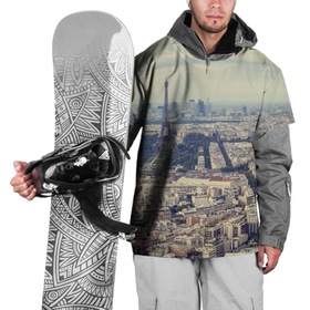 Накидка на куртку 3D с принтом Париж , 100% полиэстер |  | Тематика изображения на принте: город | париж | улицы города | франция | эйфелевая башня
