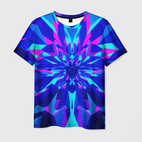 Мужская футболка 3D с принтом Оптическая иллюзия , 100% полиэфир | прямой крой, круглый вырез горловины, длина до линии бедер | абстракция | иллюзия | линии | оптическая иллюзия | треугольники | узор