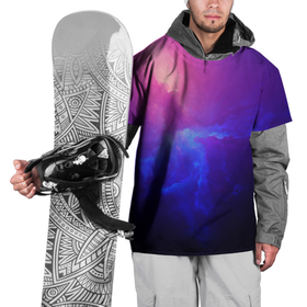 Накидка на куртку 3D с принтом Туманность в Кировске, 100% полиэстер |  | вселенная | космос | краски | плазма | туманность