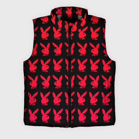 Мужской жилет утепленный 3D с принтом playboy в Тюмени,  |  | Тематика изображения на принте: black | love | playboy | rabbit | red | красный | кролик. | любовь | плейбой | черный