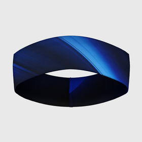 Повязка на голову 3D с принтом Синий градиент в Екатеринбурге,  |  | градиент | полосы | синие полосы | синий | синий градиент