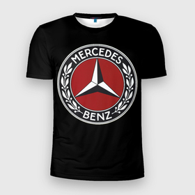 Мужская футболка 3D спортивная с принтом  Значок Mercedes в Санкт-Петербурге, 100% полиэстер с улучшенными характеристиками | приталенный силуэт, круглая горловина, широкие плечи, сужается к линии бедра | Тематика изображения на принте: mercedes | значки | лого | машины | мерседес
