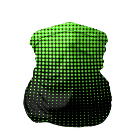 Бандана-труба 3D с принтом Симметрия в Екатеринбурге, 100% полиэстер, ткань с особыми свойствами — Activecool | плотность 150‒180 г/м2; хорошо тянется, но сохраняет форму | зеленые круги | зеленый круг | паттерн точек | симметричность | симметрия | точки